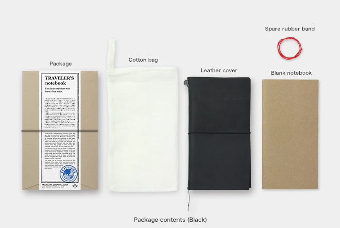 TRAVELER's Notebook - Regular Size - Black - Image 3